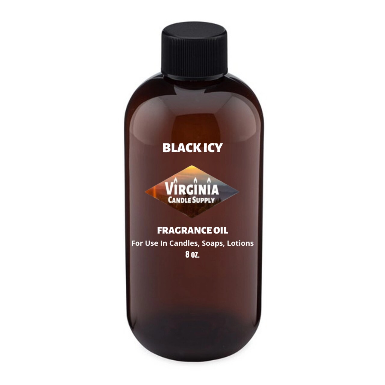 Black Icy Fragrance Oil (Our Version of the Brand Name) (8 oz Bottle) for Candle Making, Soap Making, Tart Making, Room Sprays, Lotions, Car Fresheners, Slime, Bath Bombs, Warmers…